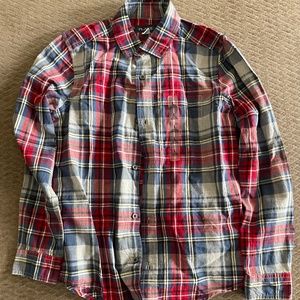 New Boys multi color long sleeve button down collar shirt
